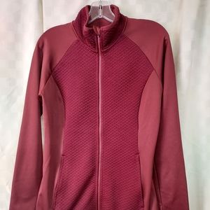 Columbia Wine/Burgundy Full Zip Outdoors Jacket